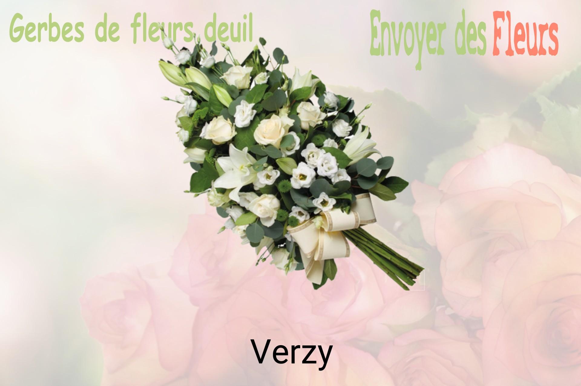 Gerbe de fleurs de deuil livrée à Verzy
